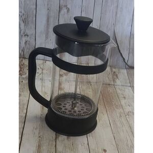 Black & glass coffee press